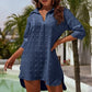 ✨ Cămașă damă elegantă din șifon jacquard, lejeră, model oversized confortabil