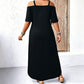 🔥 Rochie maxi elegantă femei, decolteu V cu umăr descoperit