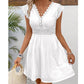 ✨ Rochie de vară elegantă cu decolteu V și dantelă