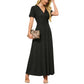 🌹 Rochie maxi elegantă femei cu imprimeu floral 3D confortabilă