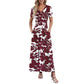 🌹 Rochie maxi elegantă femei cu imprimeu floral 3D confortabilă