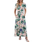 🌹 Rochie maxi elegantă femei cu imprimeu floral 3D confortabilă