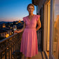 👗 REDUCERE 40% ACUM! 🌸 Rochie elegantă femei cu decolteu V și mâneci cu volane, ușoară romantică, potrivită pentru nunți și petreceri de vară