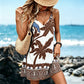 Rochie mini de vară pentru femei cu imprimeu tropical boho
