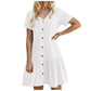 ⌛Ofertă limitată — Rochie casual din bumbac și in