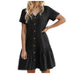 ⌛Ofertă limitată — Rochie casual din bumbac și in