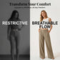 🤍 Pantaloni casual femei de vară cu talie înaltă și picioare largi, confortabili, croială lejeră