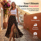 Fustă midi cu volane, talie înaltă și imprimeu floral pentru femei, pentru vacanța de vară