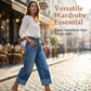 👖Nou sosit💙Blugi evazați pentru femei, talie înaltă, cu nasturi, blugi din denim