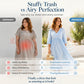 Rochie maxi cu decolteu în V și mâneci 3/4 pentru femei