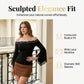 Tricou pentru femei, elegant, negru, potrivit, cu umerii goi și mâneci evazate