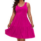 Rochie fără mâneci pentru femei, lungime până la genunchi