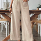👖 Pantaloni largi damă casual pentru timp liber, talie confortabilă, croială lejeră de vară