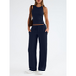 Set femei top fără mâneci și pantaloni cu talie înaltă casual vara