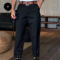 Pantaloni de costum casual cu talie înaltă, croi drept, pentru femei
