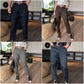 Pantaloni de costum casual cu talie înaltă, croi drept, pentru femei