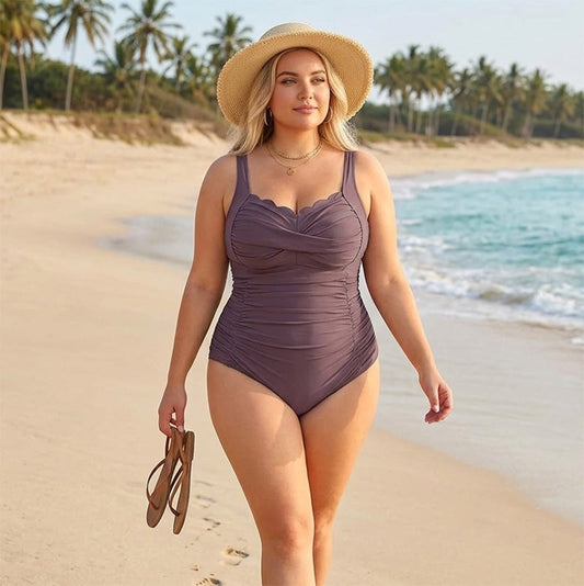 🩱Costum de baie sexy dintr-o singură piesă pentru femei cu mărime mare