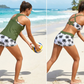 ⏳Ofertă Specială pe Timp Limitat⏰Set Tankini cu Șorturi – Imprimeuri Vibrante, Mix & Match – Aspect Elegant de Plajă.
