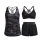 ⏳Ofertă Specială pe Timp Limitat⏰Set Tankini cu Șorturi – Imprimeuri Vibrante, Mix & Match – Aspect Elegant de Plajă.