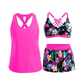 ⏳Ofertă Specială pe Timp Limitat⏰Set Tankini cu Șorturi – Imprimeuri Vibrante, Mix & Match – Aspect Elegant de Plajă.