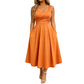👗 Rochie elegantă pentru femei, cu decolteu în V și buzunare
