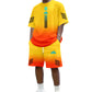👕Set de tricou și pantaloni scurți pentru bărbați, vară – Design gradient, respirabil și ușor – Perfect pentru zilele călduroase și ieșirile casual 🩳