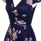 👗✨ Rochie Elegantă cu Imprimeu Floral pentru Femei — Stil Feminin, Confort și Buzunare Practice 🍷