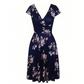 👗✨ Rochie Elegantă cu Imprimeu Floral pentru Femei — Stil Feminin, Confort și Buzunare Practice 🍷