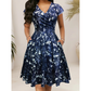 👗✨ Rochie Elegantă cu Imprimeu Floral pentru Femei — Stil Feminin, Confort și Buzunare Practice 🍷