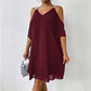 ✨ Rochie Lejeră cu Umeri Goi și Decolteu în V – Elegantă, Feminină, 4 Culori