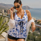🌸👙 Tankini din două piese, care modelează silueta – Un aspect plin de încredere, confort perfect