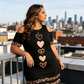 🎉 Vânzare 2026 — Peste 30.100 vândute 🐆 Rochie tip tricou cu umerii goi și imprimeu leopard, mărimi generoase – Rochie casual pentru siluete curbate ❤️