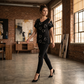 ✨Tricou Femei de Vara cu Decolteu V si Imprimeu Inimioare - Bretele cu Decupari, Fante Laterale | 6 Culori | S-5XL