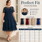 🌸👗Rochie Midi Elegantă Femei Plus Size cu Dantelă și Volane – Şifon Respirabil, Talie Înalță | 4 Culori | S-5XL✨