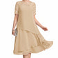 🌸👗Rochie Midi Elegantă Femei Plus Size cu Dantelă și Volane – Şifon Respirabil, Talie Înalță | 4 Culori | S-5XL✨