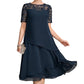🌸👗Rochie Midi Elegantă Femei Plus Size cu Dantelă și Volane – Şifon Respirabil, Talie Înalță | 4 Culori | S-5XL✨