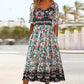 👗✨Rochie Femei cu Imprimeu Boem Floral – Decolteu Rotund, Mâneci Scurte, Buzunare | 6 Modele | S-4XL🌸