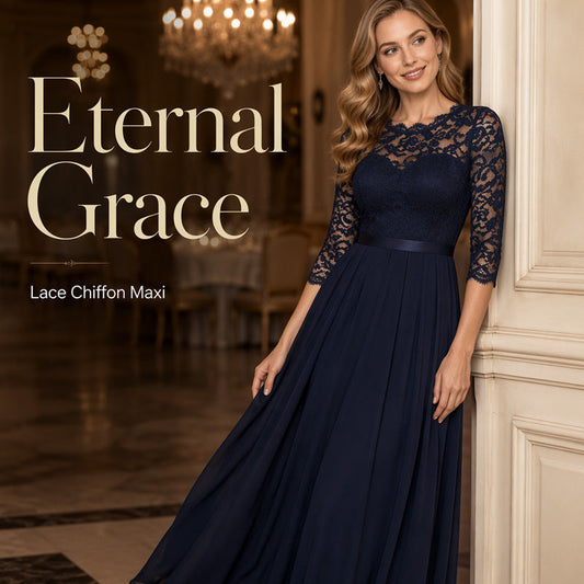 🌸😌 REDUCERE DE 49% PENTRU TIMP LIMITAT! 👚Rochie Maxi Elegantă pentru Femei cu Corset din Dantelă