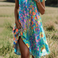 👗 Rochie casual pentru femei, cu imprimeu stilat și decolteu în V