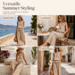 👗 Set de vară pentru femei, două piese, carouri — Top fără mâneci cu volane și pantaloni largi, co-ord