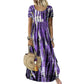 ⏰ OFERTĂ LIMITATĂ ÎN TIMP | Rochie casual de damă lejeră cu imprimeu tie-dye, model trendy de vară