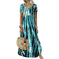 ⏰ OFERTĂ LIMITATĂ ÎN TIMP | Rochie casual de damă lejeră cu imprimeu tie-dye, model trendy de vară