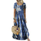 ⏰ OFERTĂ LIMITATĂ ÎN TIMP | Rochie casual de damă lejeră cu imprimeu tie-dye, model trendy de vară
