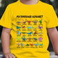 🎁Promoție Ultima Zi -49%🔥 Tricou pentru copii cu imprimeuri cu dinozaur și litere