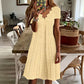 ✨ Alegerea de Top - Rochie cu Decolteu în V și Broderii cu Margini Scallop – Ușoară și Romantică pentru Petreceri în Grădină sau Brunch 🌿
