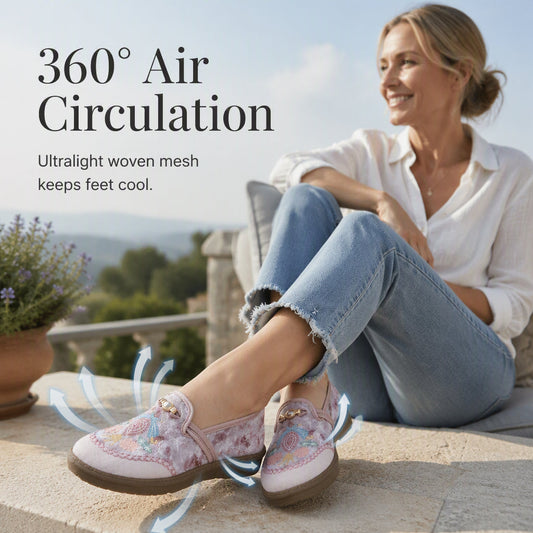 ✨ OFERTĂ LIMITATĂ ÎN TIMP | Mocasin textil respirabil și confortabil, model casual feminin