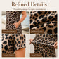 ✨ Rochie lungă cu imprimeu leopard, mâneci scurte și buzunare, 2 Culori, Mărimi S-5XL