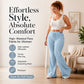 ✨👖 Pantaloni Flare cu Talie Înaltă & Șnur – Confortabili, Feminini, Siluetă Zveltă, pentru Doamne Elegante, 10 Culori, Mărimi S-2XL