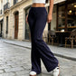 ✨👖 Pantaloni Flare cu Talie Înaltă & Șnur – Confortabili, Feminini, Siluetă Zveltă, pentru Doamne Elegante, 10 Culori, Mărimi S-2XL
