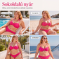 👙✨ Bikini Set 2 Piese Bandeau cu Detalii Împletite & Talie Înaltă – Sexy, Modelează Silueta, pentru Doamne Rafinate, 3 Culori, Mărimi S-XL 🌊🌟